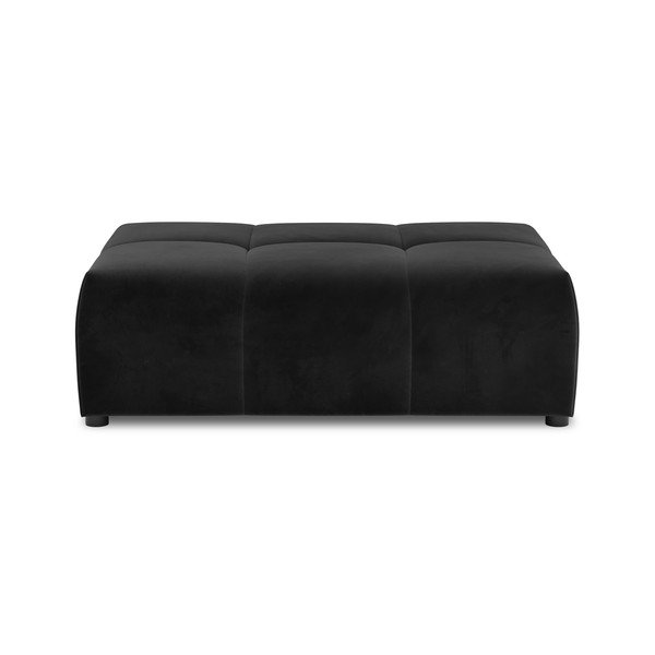 Модул за диван от черно кадифе Rome Velvet - Cosmopolitan Design-image-2