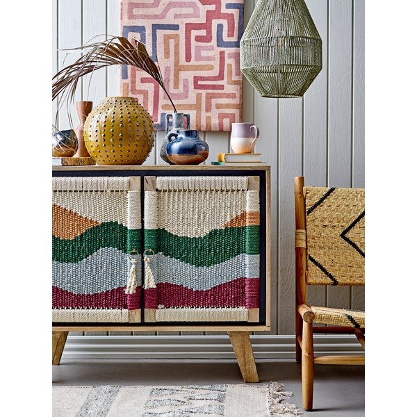 Нисък скрин от мангово дърво 93x80 cm Sedik - Bloomingville-image-2