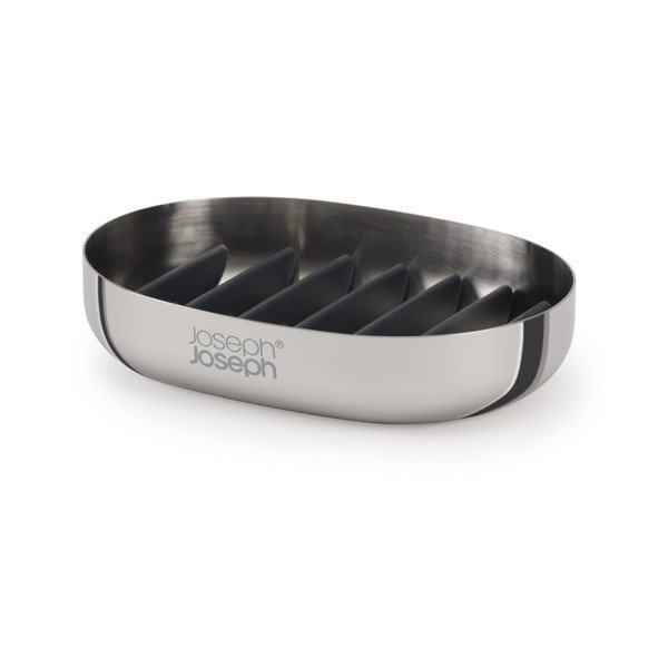 Сапунерка от неръждаема стомана в блестящо сребрист цвят EasyStore Luxe – Joseph Joseph