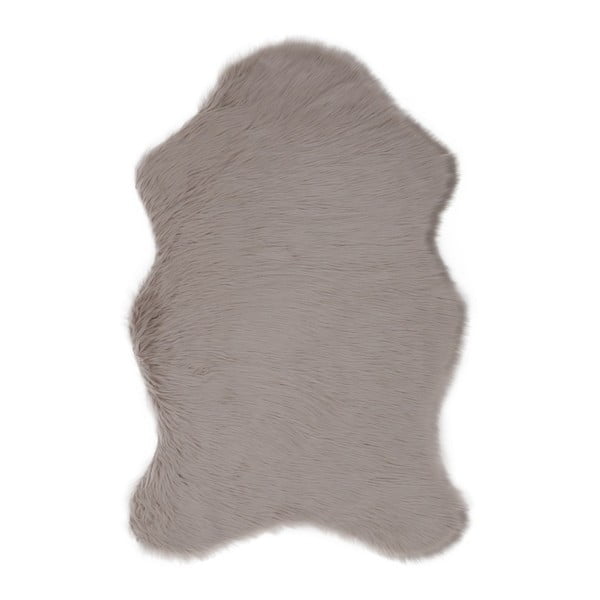 Сив килим от изкуствена кожа Pelus Grey, 60 x 90 cm - Unknown