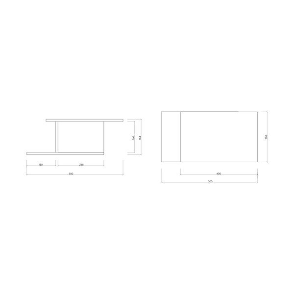 Висящо/с рафтове нощно шкафче от декор от дъб  в естествен цвят Tann – noo.ma-image-2