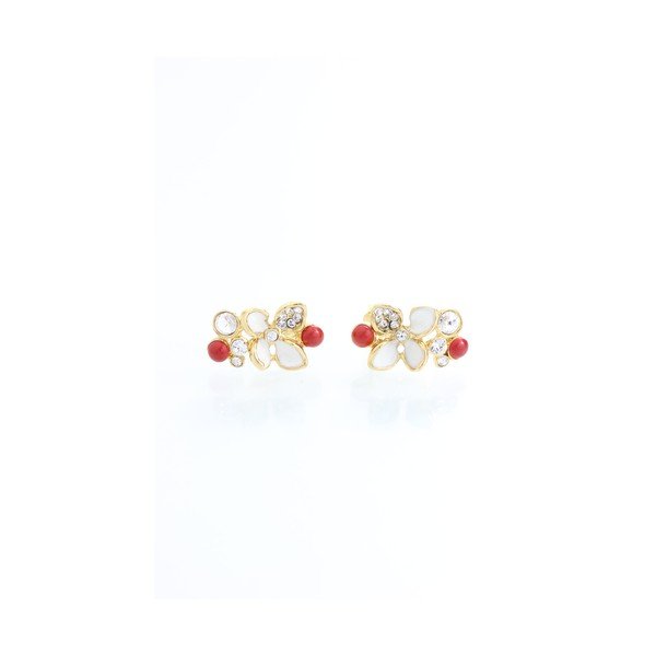 Обеци със златно покритие и елементи Swarovski Elvira - Laura Bruni-image-1