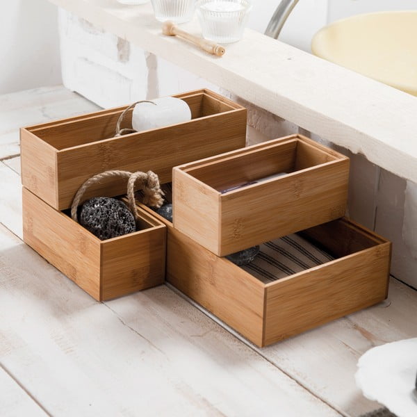 Бамбуков органайзер Woody, 30 x 15 x 6,35 cm - Compactor-image-1