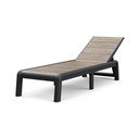 Кафяв пластмасов  сгъваем градински шезлонг Deco Porto – Keter