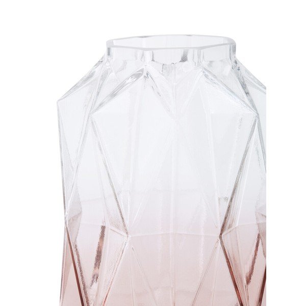 Розова стъклена ваза (височина 28 cm) Brice – Premier Housewares-image-2
