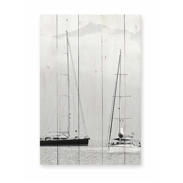 Табела за стена от борова дървесина Nautica Fotografia, 40 x 60 cm - Really Nice Things