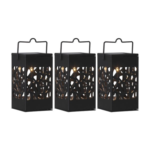 Комплект от 3 висящи слънчеви LED фенера, височина 11 см Izola - Star Trading