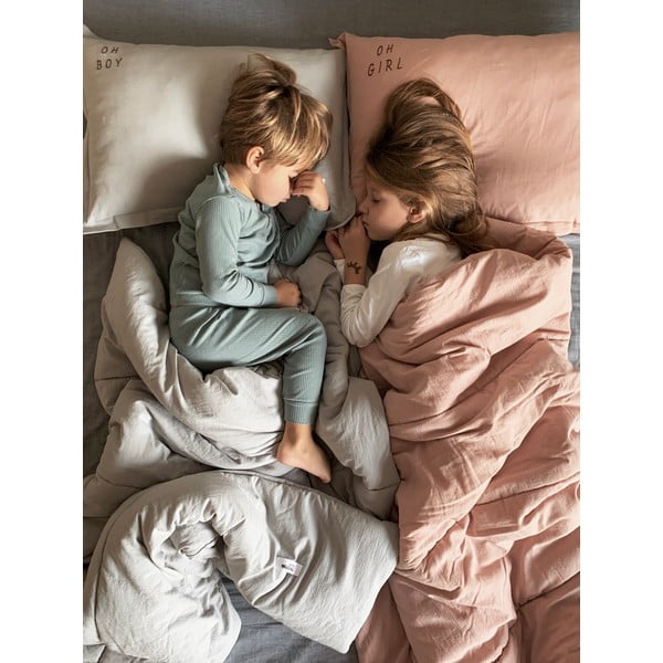 Светлосиво памучно бебешко одеяло 80x100 cm - Malomi Kids-image-1