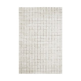 Кремав ръчно изработен памучен килим подходящ за пране 200x300 cm Mosaic – Lorena Canals