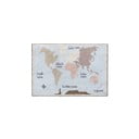 Памучен ръчно изработен детски килим подходящ за пране 140x200 cm Vintage Map – Lorena Canals