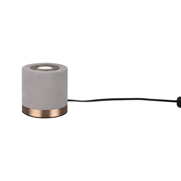 Сива кадифена настолна лампа (височина 11 cm) Judy – Trio-image-3