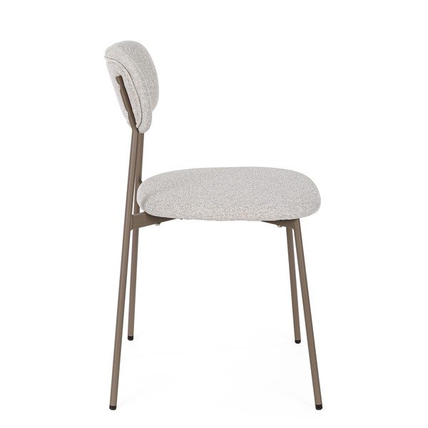 Светлокафяв тапициран трапезен стол Inka – Yes Everyday-image-3