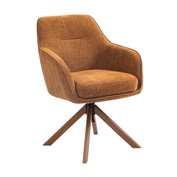 Оранжеви тапицирани трапезни столове в комплект 2 бр. Avola – Unique Furniture