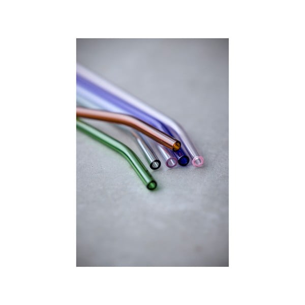 Стъклени сламки с четки за почистване в комплект от 4 бр. – Lyngby Glas-image-3