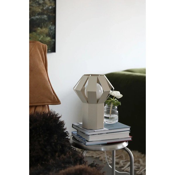 Бежова метална настолна лампа с метален абажур (височина 27 cm) Octa – Markslöjd-image-1