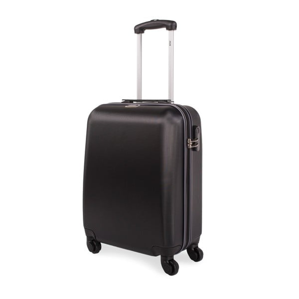 Černý cestovní kufr na kolečkách Arsamar Jones, výška 50 cm