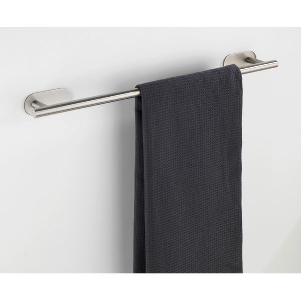 Матово-сребриста самозалепваща поставка за кърпи от неръждаема стомана Orea Uno – Wenko-image-1