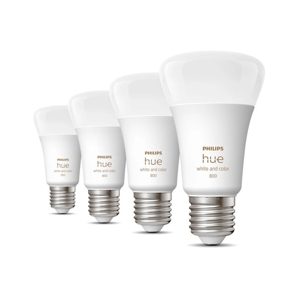 LED комплект крушки 4 бр. E27, 9 W White and color ambiance – Philips Hue