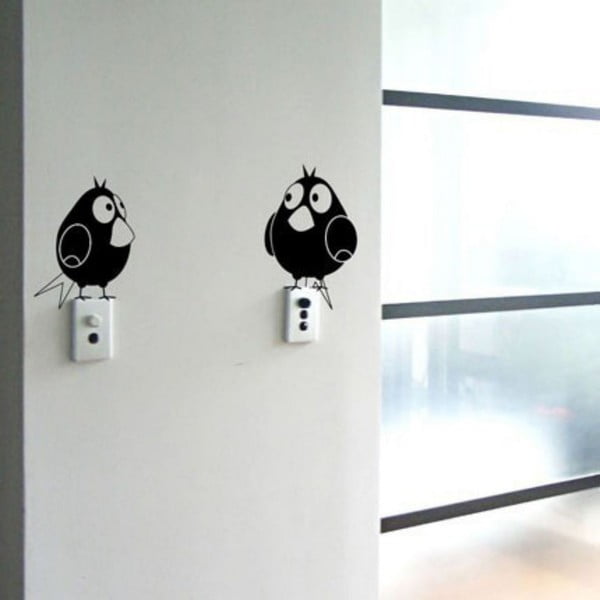 Декоративен стикер за стена Две птици - Unknown