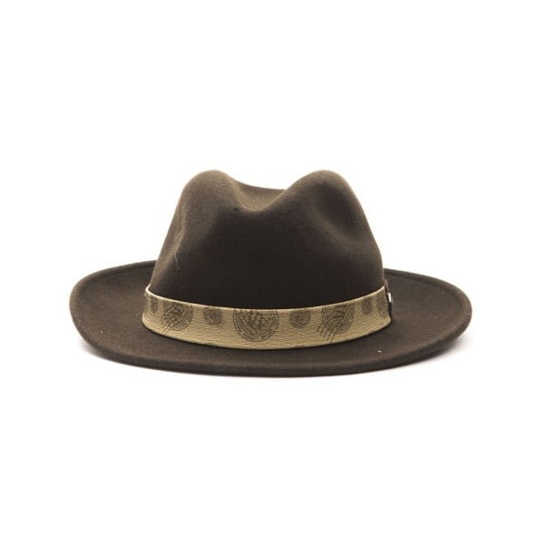 Кафява кожена шапка Safari на мъжете - Alviero Martini