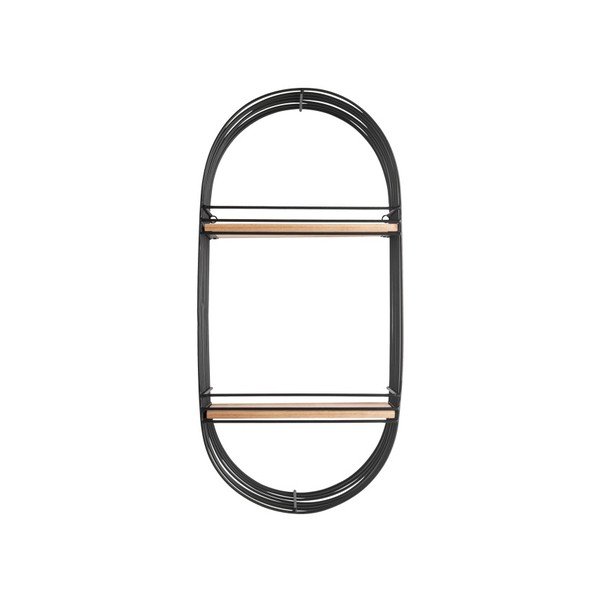 Черен стенен рафт Oval - Leitmotiv-image-2