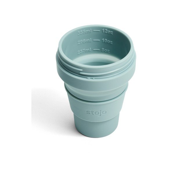 Светлосиня сгъваема чаша за пътуване Pocket, 355 ml Pocket Cup - Stojo-image-2
