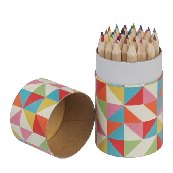 Комплект от 36 многоцветни геометрични пастела - Rex London