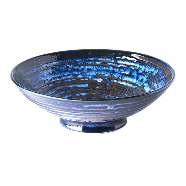 Синя керамична купа за сервиране Swirl, ø 25 cm Copper - MIJ