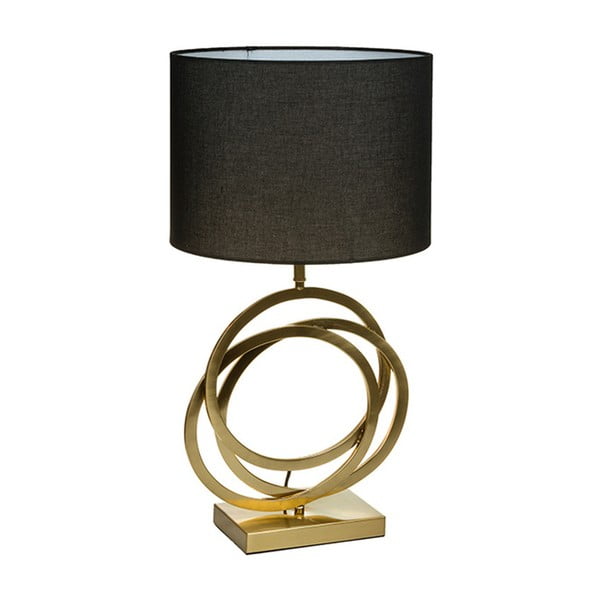 Černá stolní lampa  se základnou ve zlaté barvě Santiago Pons Tify