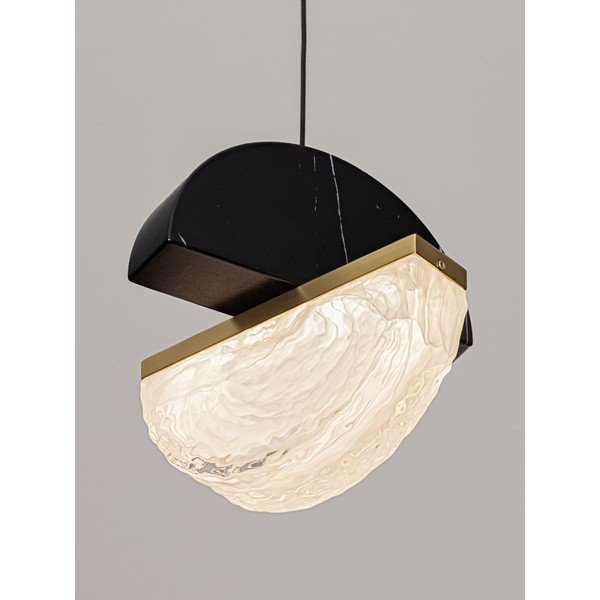 Черно метално LED затъмняващо се висящо осветително тяло ø 16 cm Dorin – Nova Luce-image-2