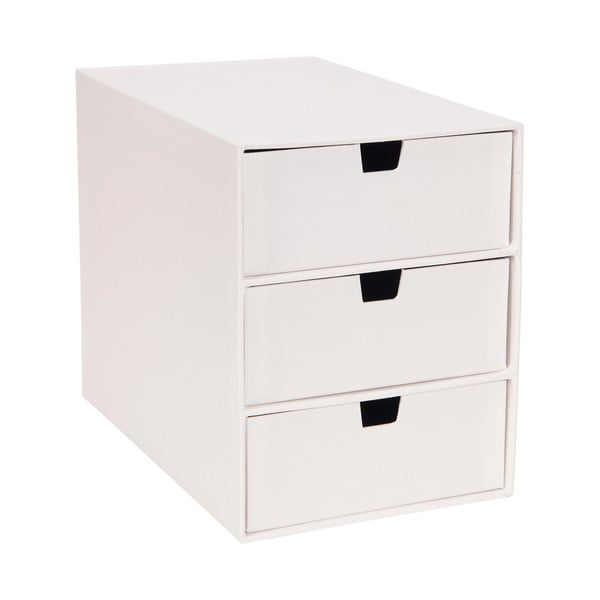 Бяла кутия за чекмеджета с 3 чекмеджета Ingrid - Bigso Box of Sweden