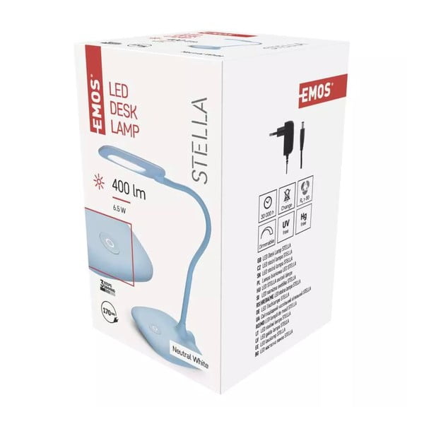 Светлосиня настолна LED лампа с възможност за димиране (височина 55 cm) Stella - EMOS-image-1