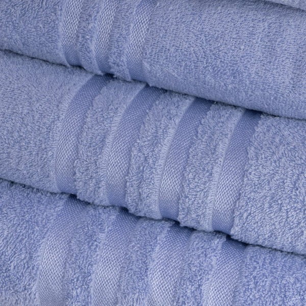 Синя памучна хавлиена кърпа от тери 70x140 cm Simple – Casa Selección-image-1