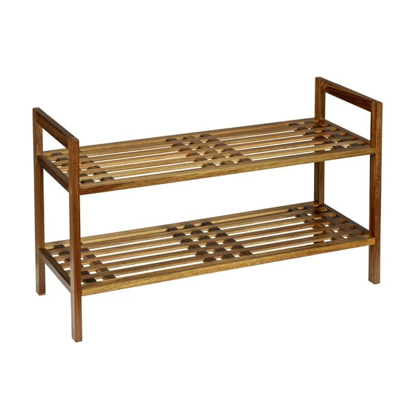 Стелаж за обувки от масивна акация в естествен цвят 69x40,5x27 cm Fondi – Wenko