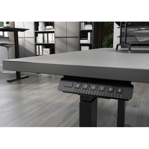 Регулируема работна маса с електрическо регулиране на височината 80x120 cm Bedano – Germania-image-3