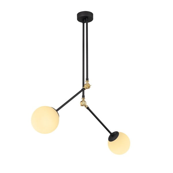 Черно метално висящо осветително тяло Opviq lights Froso - Opviq lights-image-2