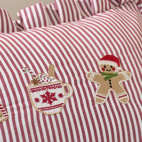 Декоративна възглавница с коледен мотив 30x50 cm Christmas Gingerbread Stripe – Catherine Lansfield-image-3