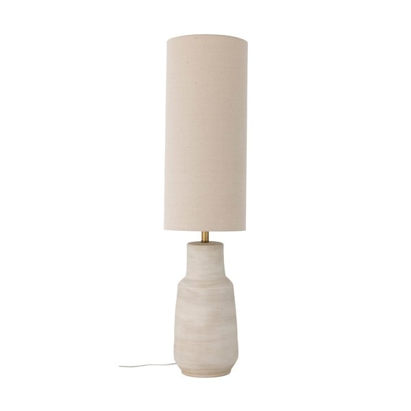Кремава подова лампа с текстилен абажур (височина 113 cm) Linetta - Bloomingville