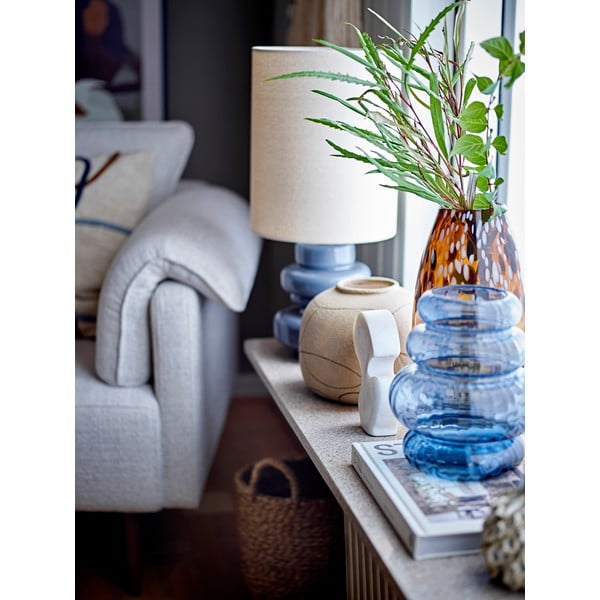 Синя настолна лампа с текстилен абажур (височина 51 cm) Fabiola – Bloomingville-image-2