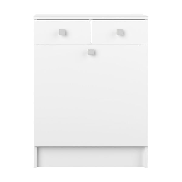 Бял нисък шкаф за баня 60x82 cm Combi - TemaHome