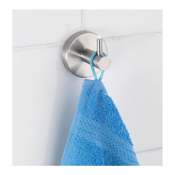 Матово сребро стенна кука от неръждаема стомана Bosio – Wenko-image-2