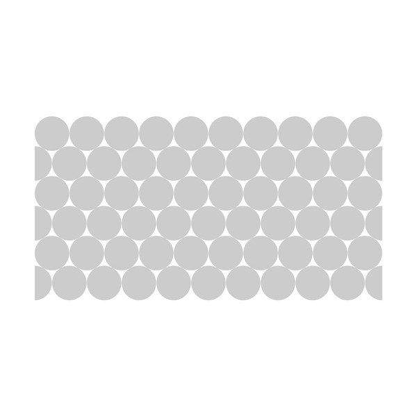 Стикери в комплект на прозореца 50 бр. 10x10 cm Clackout Circle – Ambiance-image-2