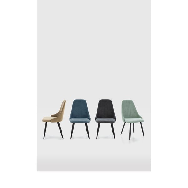 Светлозелени трапезни столове в комплект от 4 Mani - Marckeric-image-1