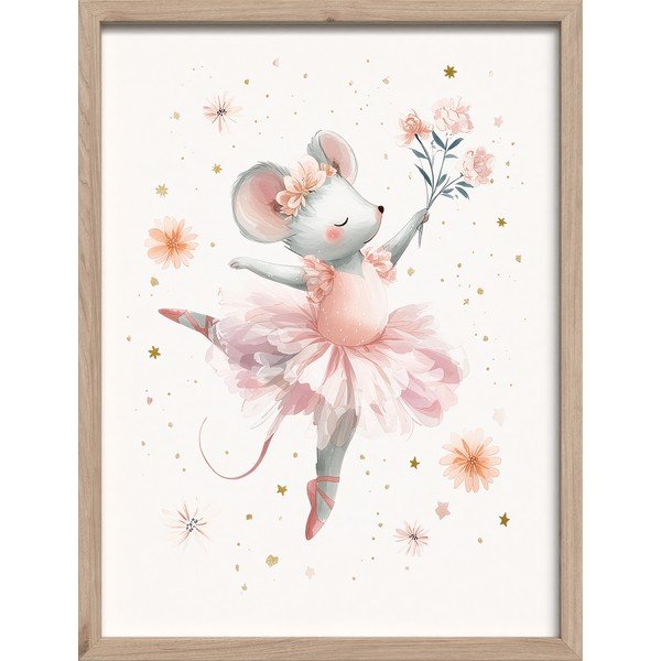 Детска картина 30x40 cm Mouse Ballerina – Styler