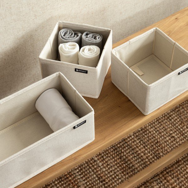 Текстилни органайзери за шкаф 3 бр. Soft Storage – Bigso-image-3