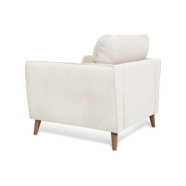 Бяло кресло от рипсено кадифе Paris – Scandic-image-4