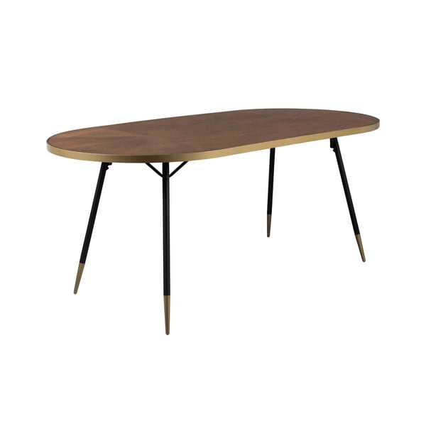 Маса за хранене с плот от ясенова дървесина 90x180 cm Denise - White Label-image-2