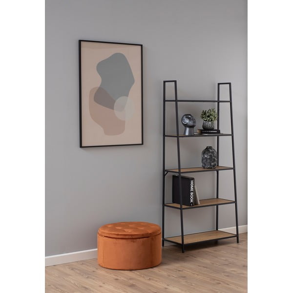 Меднооранжев кадифен пуф , ⌀ 60 cm Retina - Actona-image-3