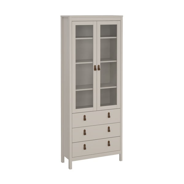 Сиво-бежова витрина 78x199x33 cm Madrid – Tvilum-image-3