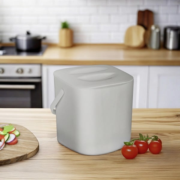 Светлосив контейнер за компостируеми отпадъци 3 l Conny – Wenko-image-1